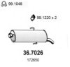 PEUGE 172634 End Silencer
